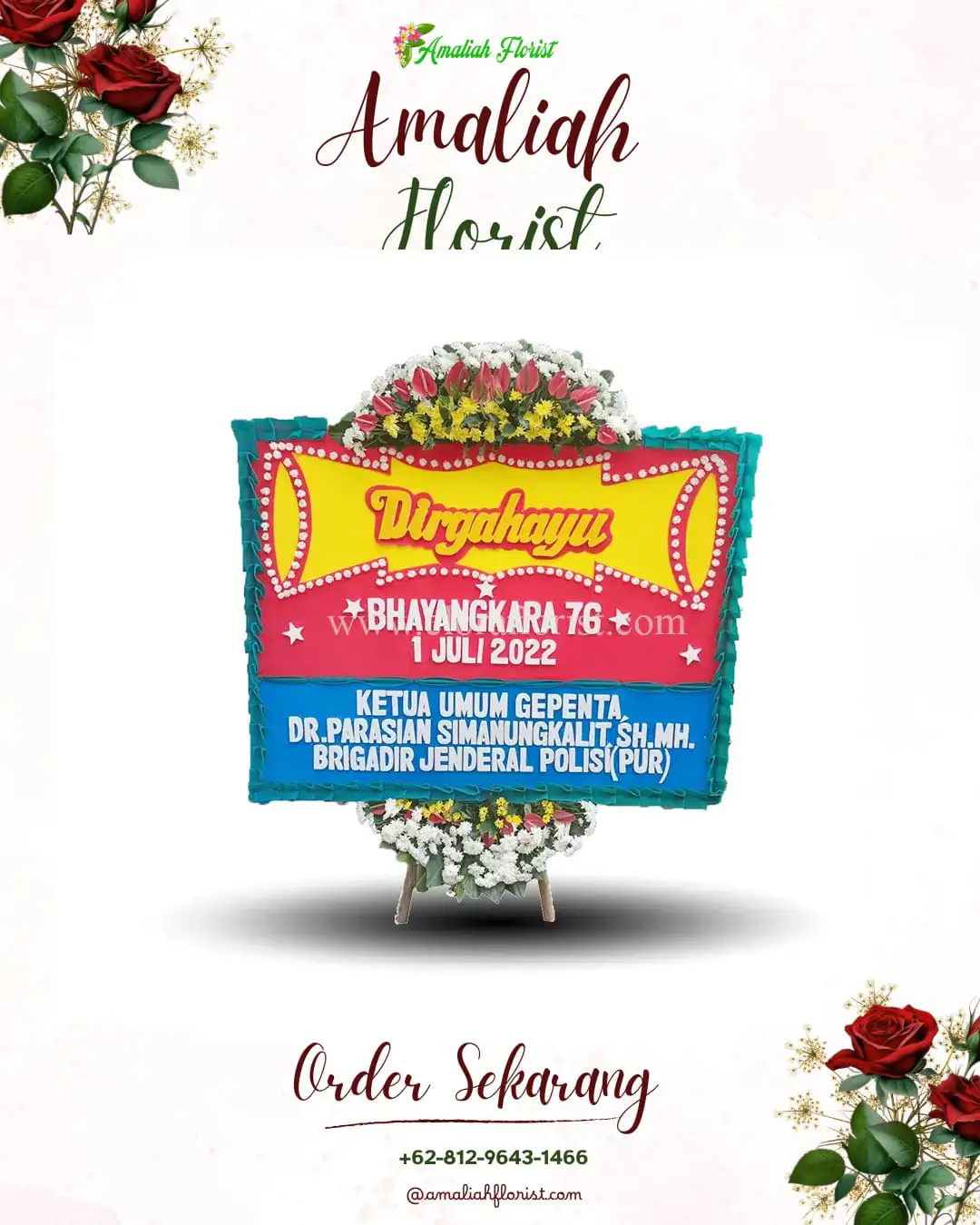 Papan Bunga HUT Ulang Tahun Pangkalan Koto Baru